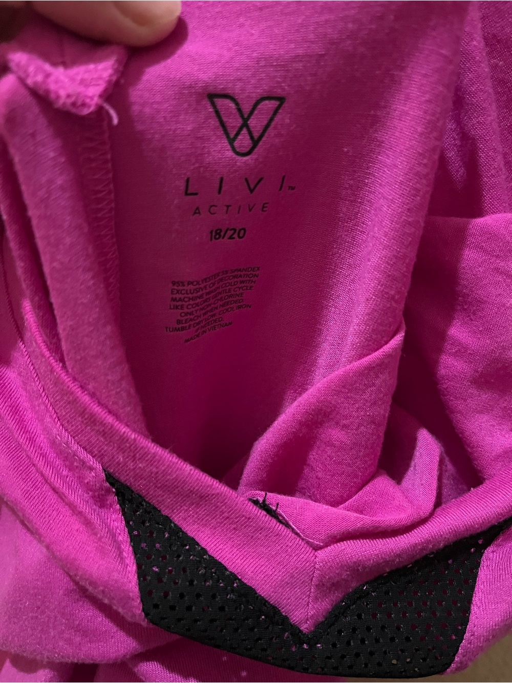 Livi Active Women’s Hot Pink Active Top 18/20